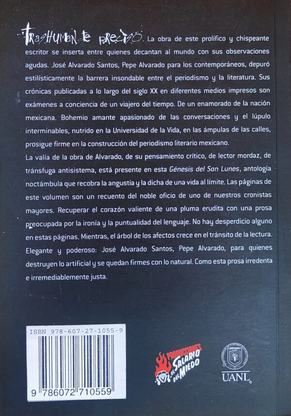 Génesis del San Lunes. Antología noctámbula de José Alvarado